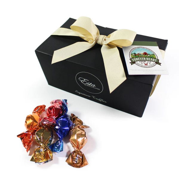 boîte cadeau de truffes emballées