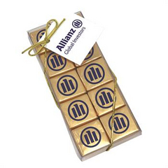 boîte de 20 chocolats avec emballage personnalisé