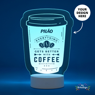 PJL-7146 Enseigne LED en acrylique mr.BriteSign - Format Grand