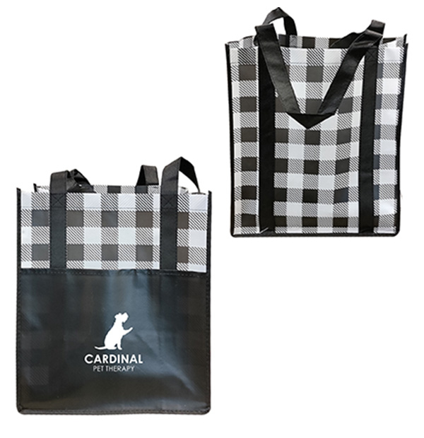 Tartan fabric laminated bag