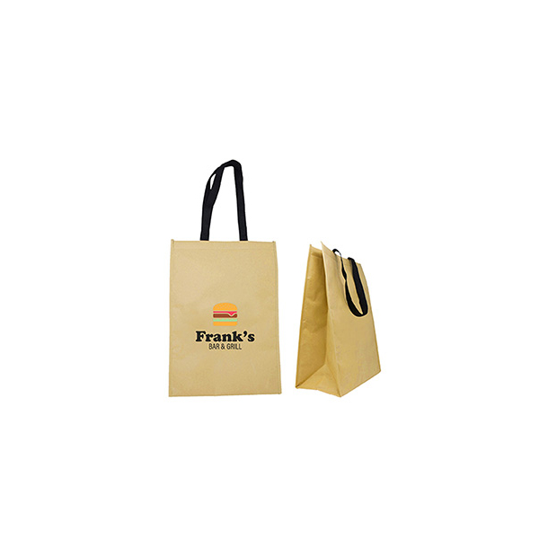 Sac réutilisable en papier kraft laminé éco